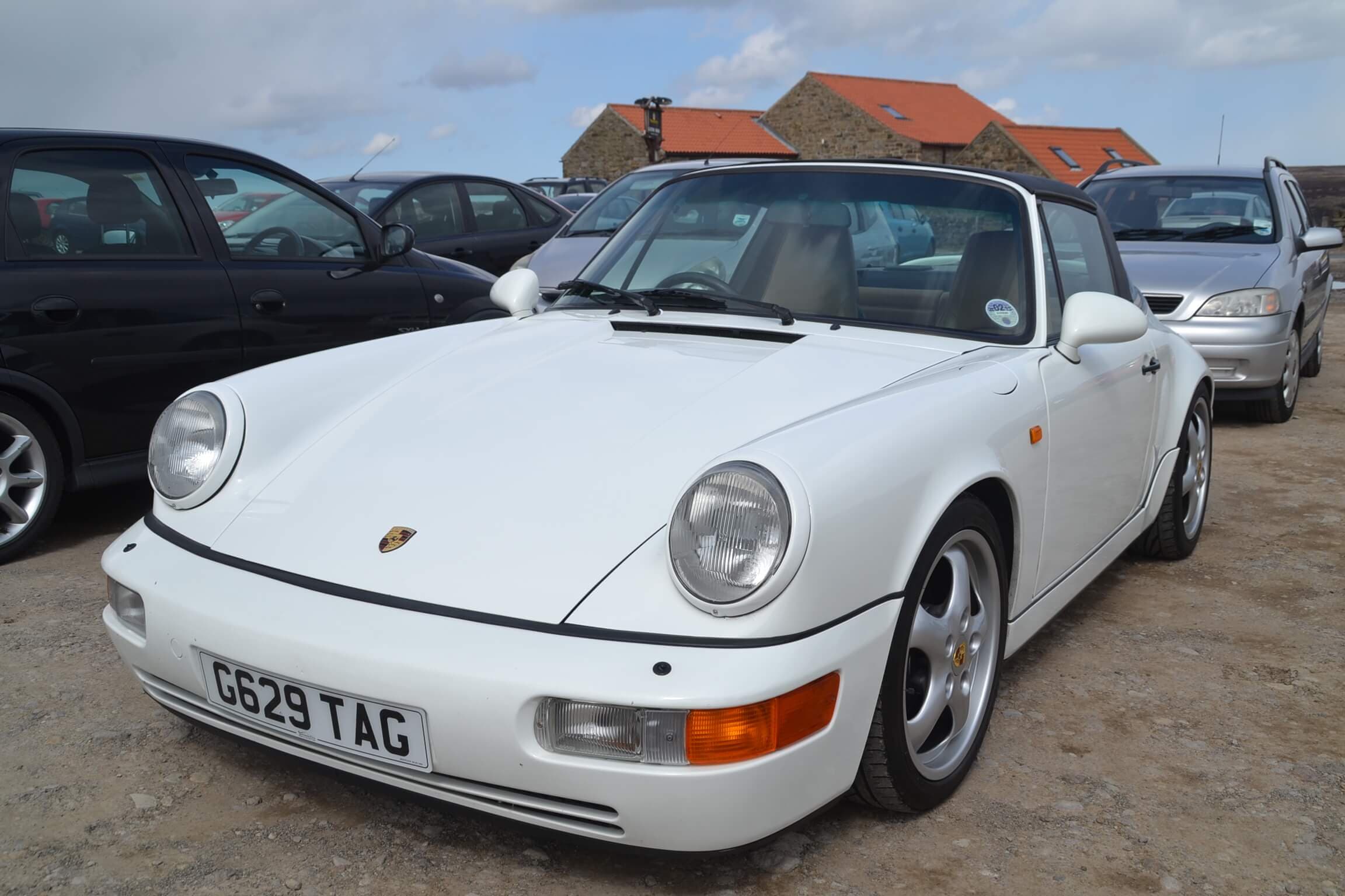 An old Porsche at The Lion Inn, Blakey Ridge