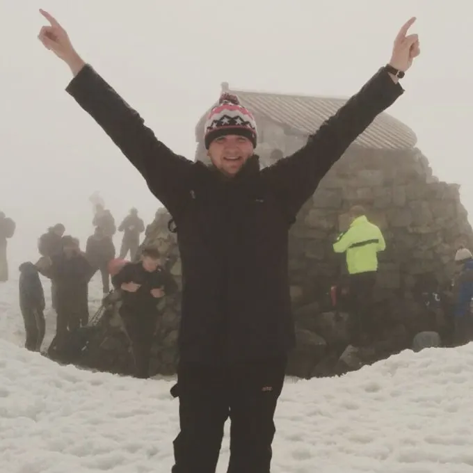 Me climbing Ben Nevis