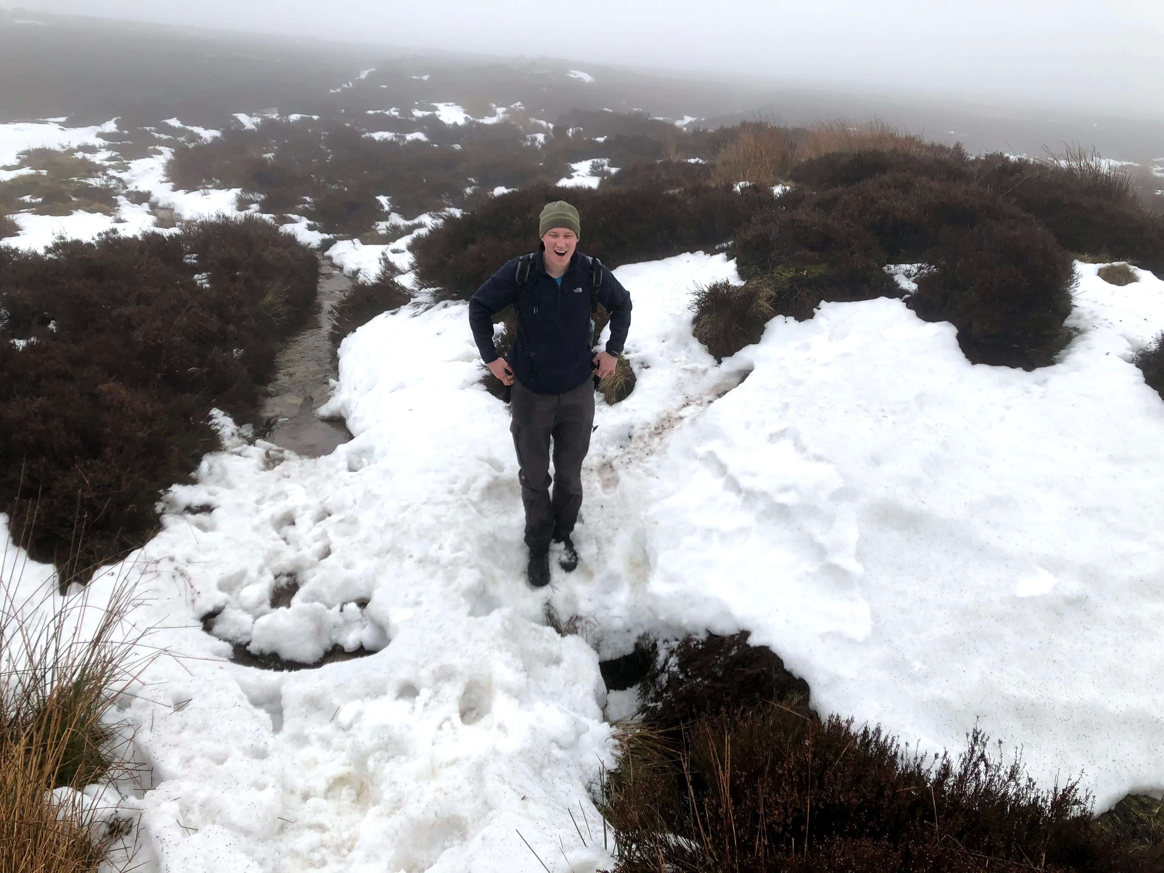 Jammy fell in the hole.